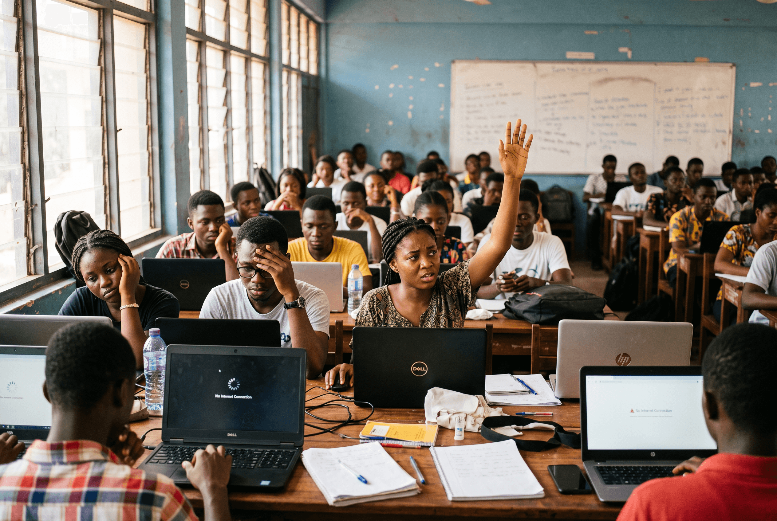Students can't access internet.